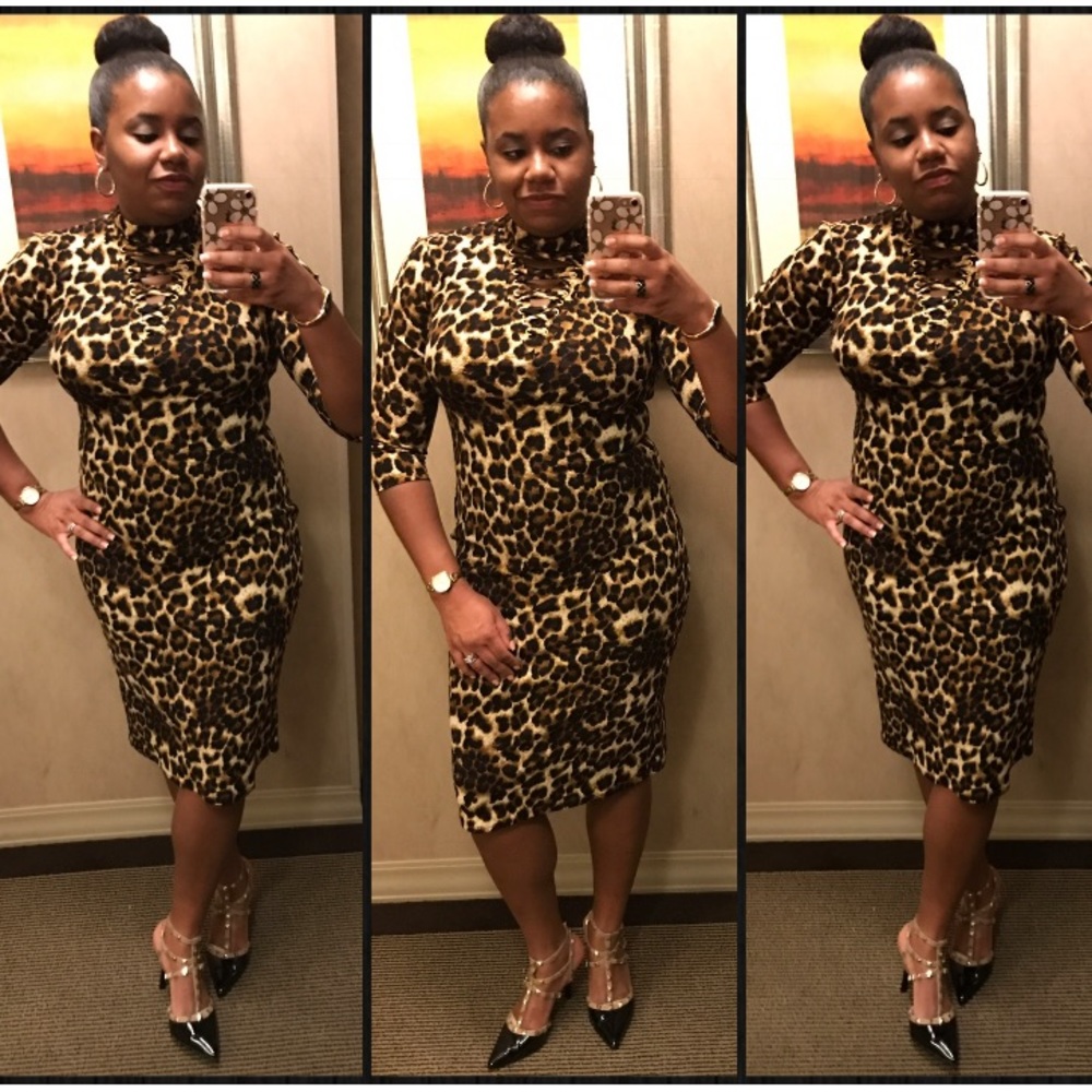 Leopard print dress